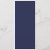 Navy/Mitternacht - Damask Menu Cards Menükarte (Rückseite)