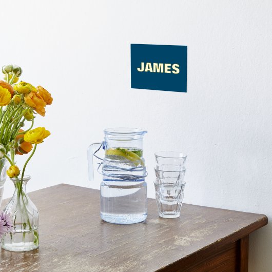 NAVY Modern Bold | EDITABLE TEXT GOLD Foliendrucke (Ablage(Küche))