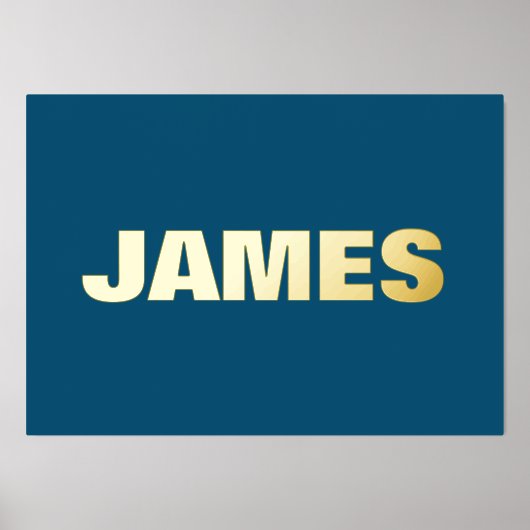 NAVY Modern Bold | EDITABLE TEXT GOLD Foliendrucke (Vorderseite)