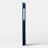 Navy Moderne personalisierte Monogramm Case-Mate iPhone Hülle (Rückseite / Links)