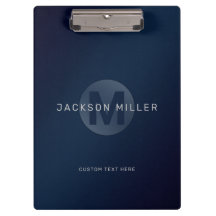 Navy Moderne personalisierte Monogramm