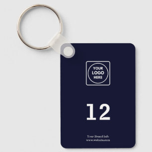Navy Modernes Design des Blue Hospitality Logos Schlüsselanhänger