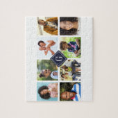 Navy Monogram Fotolage Puzzle (Vertikal)