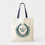 Navy Monogram Tote Bag Tragetasche<br><div class="desc">Beautigend bedruckte Tüten,  die mit Ihren ersten Taschen personalisiert werden können.</div>