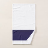 Navy Monogramm Weiß Badhandtuch Set (Handtuch)