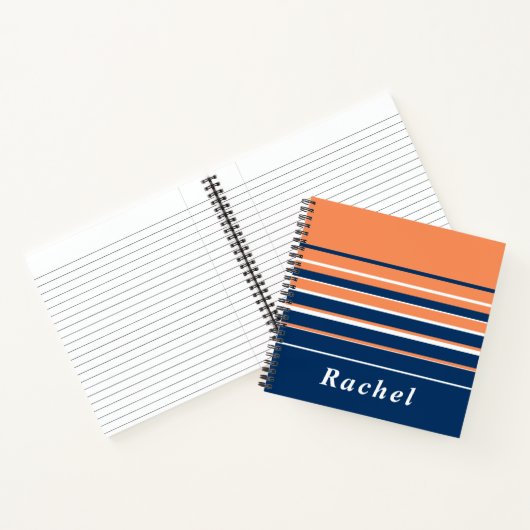 Navy Monogrammiert Notizblock (Innenseite)