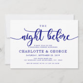 Navy Nacht vor Einladung blau (Vorderseite)