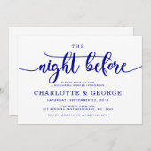 Navy Nacht vor Einladung blau (Vorne/Hinten)