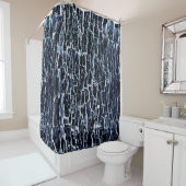 Navy Nature Abstrakt Duschvorhang (Beispiel)