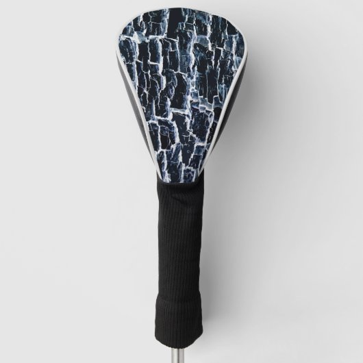 Navy Nature Abstrakt Golf Headcover (Vorderseite)