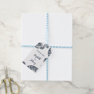 Navy Nautic Octopus Bevorzugung Geschenkanhänger