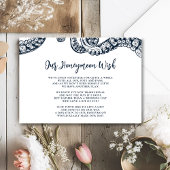 Navy Nautic Octopus Flitterwochen wünscht Card Begleitkarte