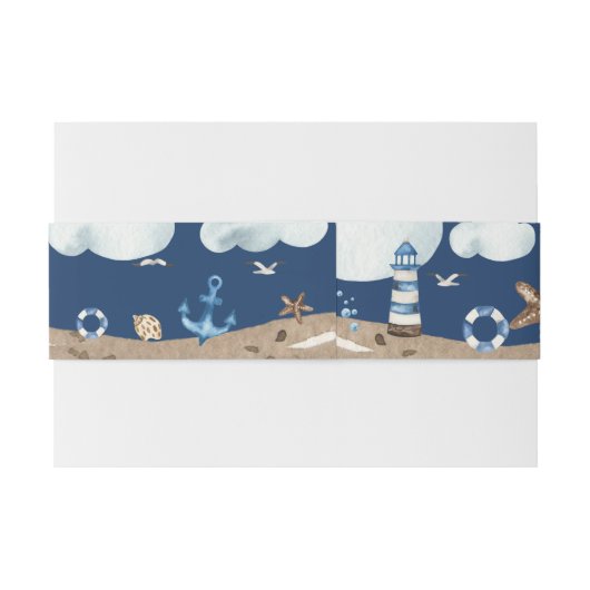 Navy Nautical Invasion Bly Band (Rückseitenbeispiel)