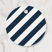 Navy Nautical Octopus Tentacle Gastgeschenk Hochze Geschenkanhänger (Rückseite)