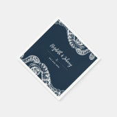 Navy Nautical Octopus Tentacles Wedding Napkins Serviette (Ecke)