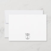 Navy Nautical Wedding RSVP Karte (Rückseite)