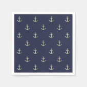 Navy-nautischer Anker Serviette (Vorderseite)