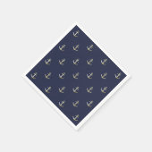 Navy-nautischer Anker Serviette (Ecke)