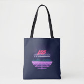 Navy New Wave Retro LA 80er Tasche (Vorderseite)