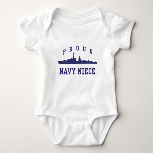 Navy Niece Baby Strampler (Vorderseite)