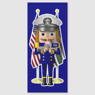 Navy Nutcracker mit wenig militärischem LKW Magnetkarte