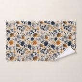 Navy & Ochre Botanisches Handtuch Badhandtuch Set (Handtuch)