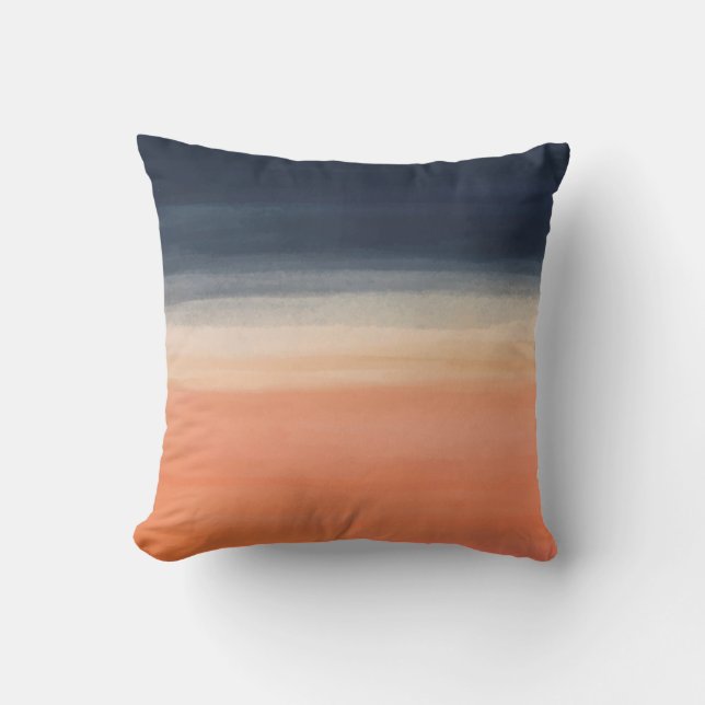 Navy Ombre Muster Kissen (Vorderseite)