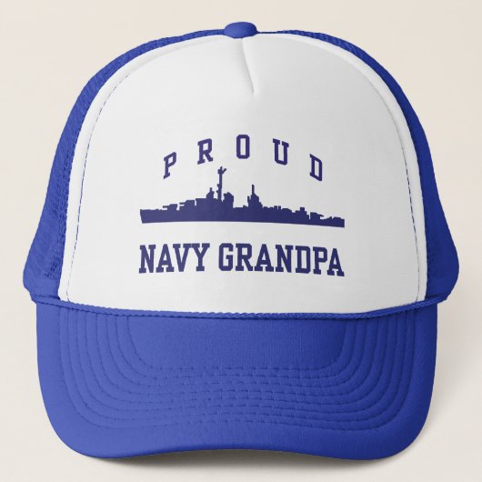 Navy Opandpa Truckerkappe (Vorderseite)