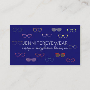 Navy Optic Eyewear Modische Sonnenbrille Visitenkarte