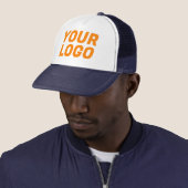 Navy & Orange CUSTOM Truckerkappe (Beispiel)
