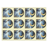 Navy Ostersonne in der Nacht Tischdecke (Vorderseite (Horizontal))