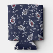 Navy Paisley: Elegantes Musterdesign. Dosenkühler (Rückseite)