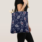 Navy Paisley: Elegantes Musterdesign. Tasche (Von Nahem)