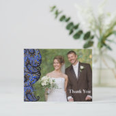 Navy Paisley Peacock Vielen Dank Karten für Ihr Fo (Stehend Vorderseite)