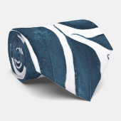 Navy-Palm-Blätter Krawatte (Gerollt)