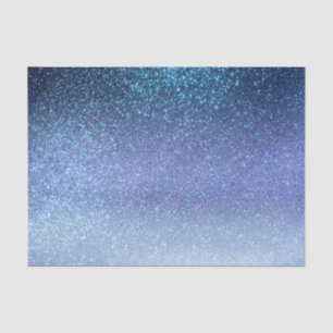 Navy Pastel Blue Triple Glitzer Ombre Gradient Seidenpapier