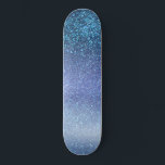 Navy Pastel Blue Triple Glitzer Ombre Gradient Skateboard<br><div class="desc">Dieses elegante, glamouröse und schicke Print ist perfekt für das trendige und stilvolle Girly Girl. Hier finden Sie ein Imitat, das funkelnd marineblauer Glitzer in Perwinkelblau in Pastellblau und Ober-Gradienten gedruckt wird. Es ist modern, hübsch, mädchenhaft, einzigartig und cool. ***WICHTIGE HINWEIS FÜR DESIGN: Für individuelle Designanfragen, wie z.B. passende Produktanfragen,...</div>