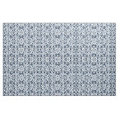 Navy Pastel Blue Watercolor Blumenmuster Stoff (Fat Quarter (45,7 x 55,9 cm))