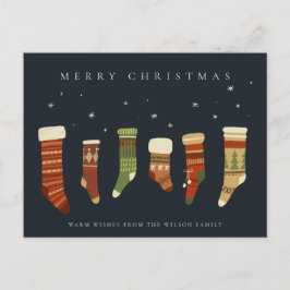 NAVY PASTEL RED GREEN STAR STAR STMAS STRUMPFS FEIERTAGSPOSTKARTE