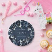 Navy Peony Wedding 7 Inch Luncheon Pappteller (Party)