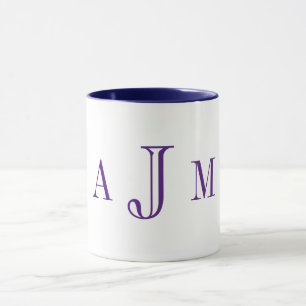 Navy Personalisiert Coffee Tasse
