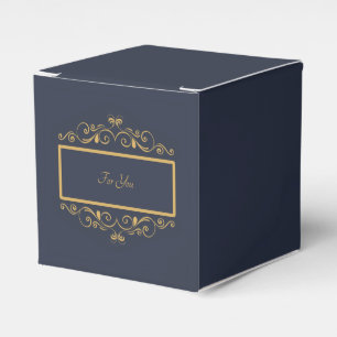 Navy Personalisiert Favor Box Geschenkschachtel