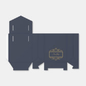 Navy Personalisiert Favor Box Geschenkschachtel (Ungefaltet)