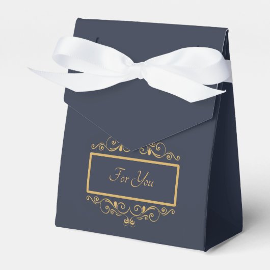 Navy Personalisiert Favor Box Geschenkschachtel (Vorderseite)
