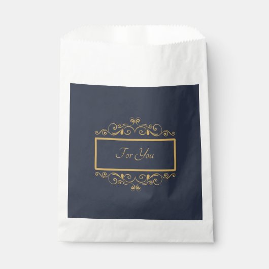 Navy Personalisiert Gevor Bag Geschenktütchen (Vorderseite)
