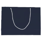 Navy Personalisiert Large Gift Bag Große Geschenktüte (Rückseite)