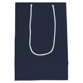 Navy Personalisiert Medium Gift Bag Mittlere Geschenktüte (Rückseite)