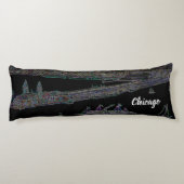 Navy Pier Chicago 1920er Jahre NEON Art Windy City Seitenschläferkissen (Rückseite)