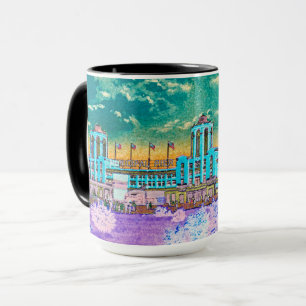 Navy Pier Chicago 1920's Watercolor Art Windy City Tasse