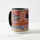 Navy Pier Chicago 1920's Watercolor Art Windy City Tasse (Vorderseite Links)